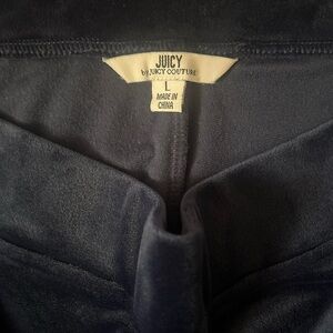 Juicy Couture Dark Blue Velour Trousers